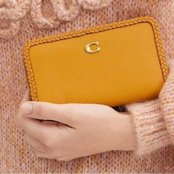 💰SOLD - CJ875 - Coach Zip Around Wallet with Braid - Picture 12 of 12